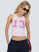 Lucky 13 Graphic Tank Purple