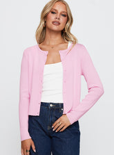 Old Burlington Knit Cardigan Pink