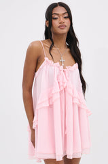 VANJA CHIFFON MINI DRESS