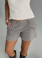 Antonina Tailored Micro Short Grey