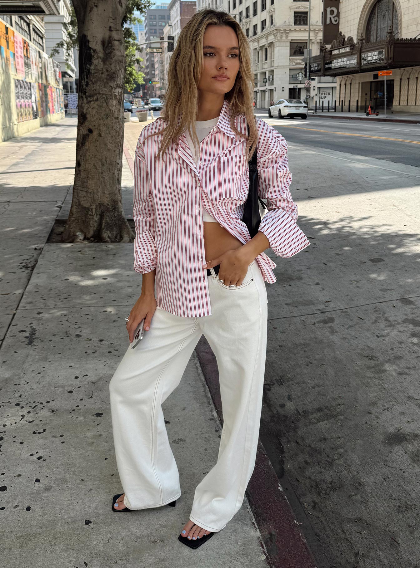 Top Model Low Rise Straight Leg Jeans Porcelain