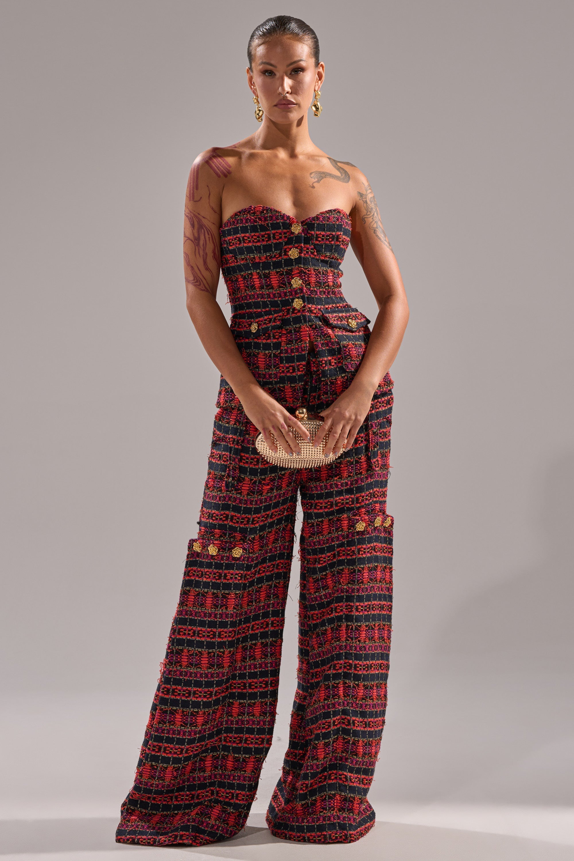 ONLY THINK ABOUT YOU CORSET IN TWEED