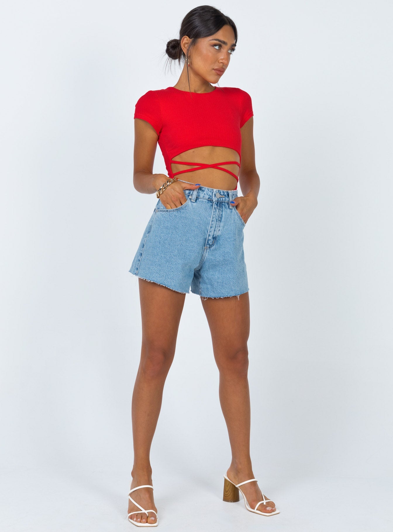 Nicola Bodysuit Red