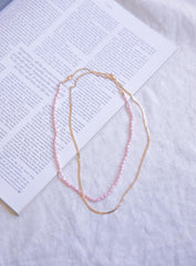 In The Zone Necklace Set Pink