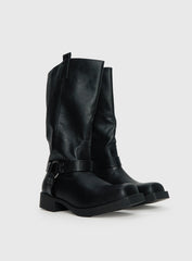 Wrecked Western Boots Black