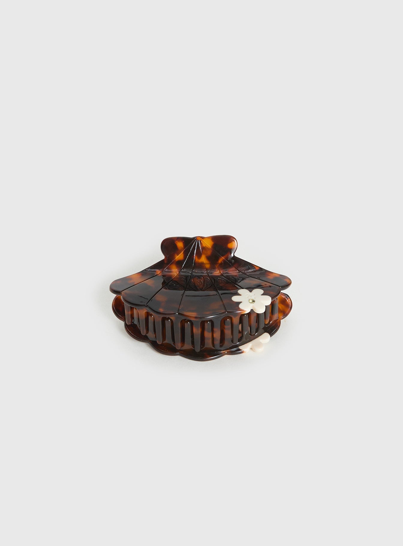 Palm Cove Shell Hair Clip Tort