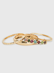 Blame Game Bracelet Set Gold