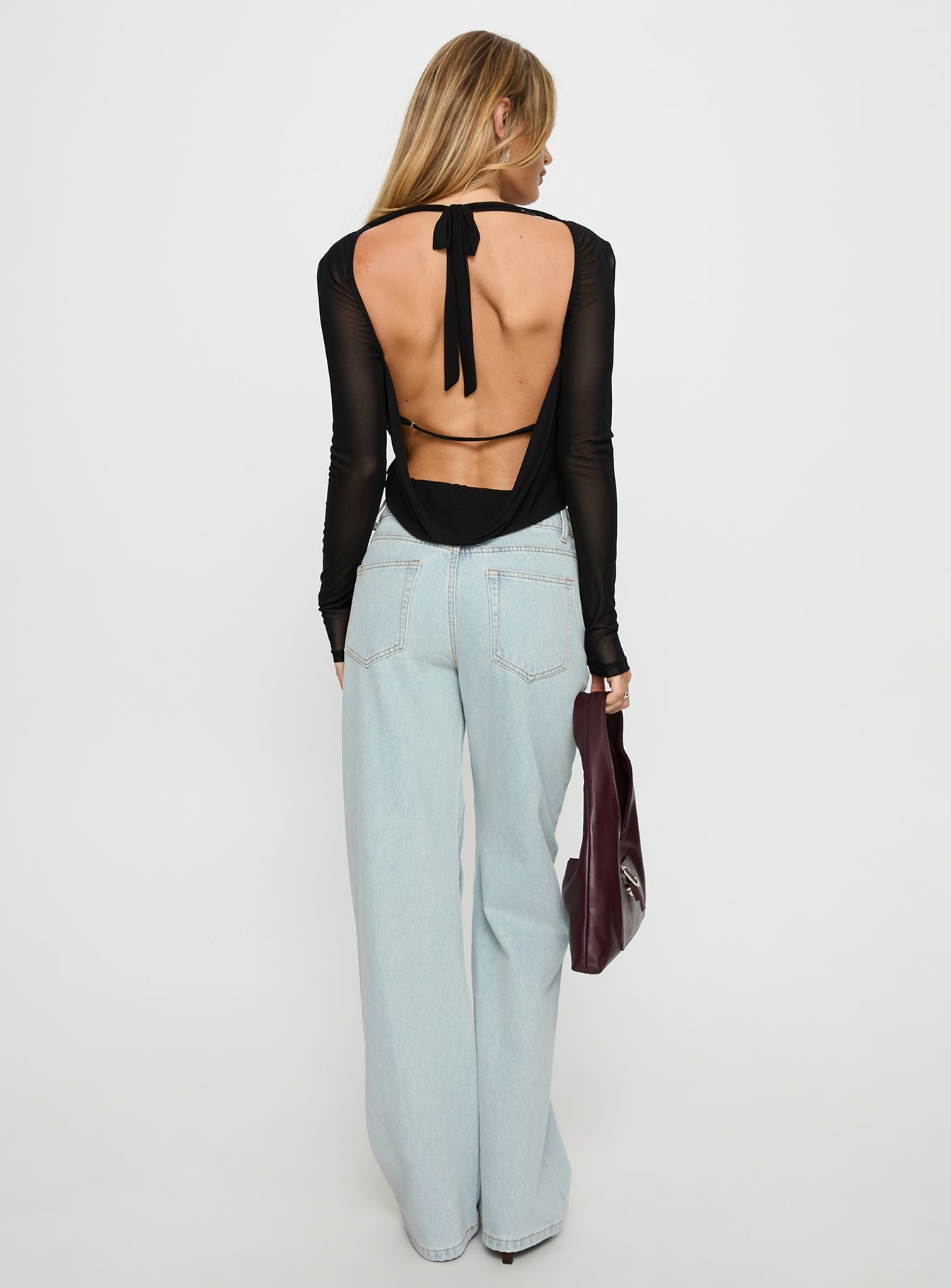 Penny Mid Rise Straight Leg Jeans Light Denim