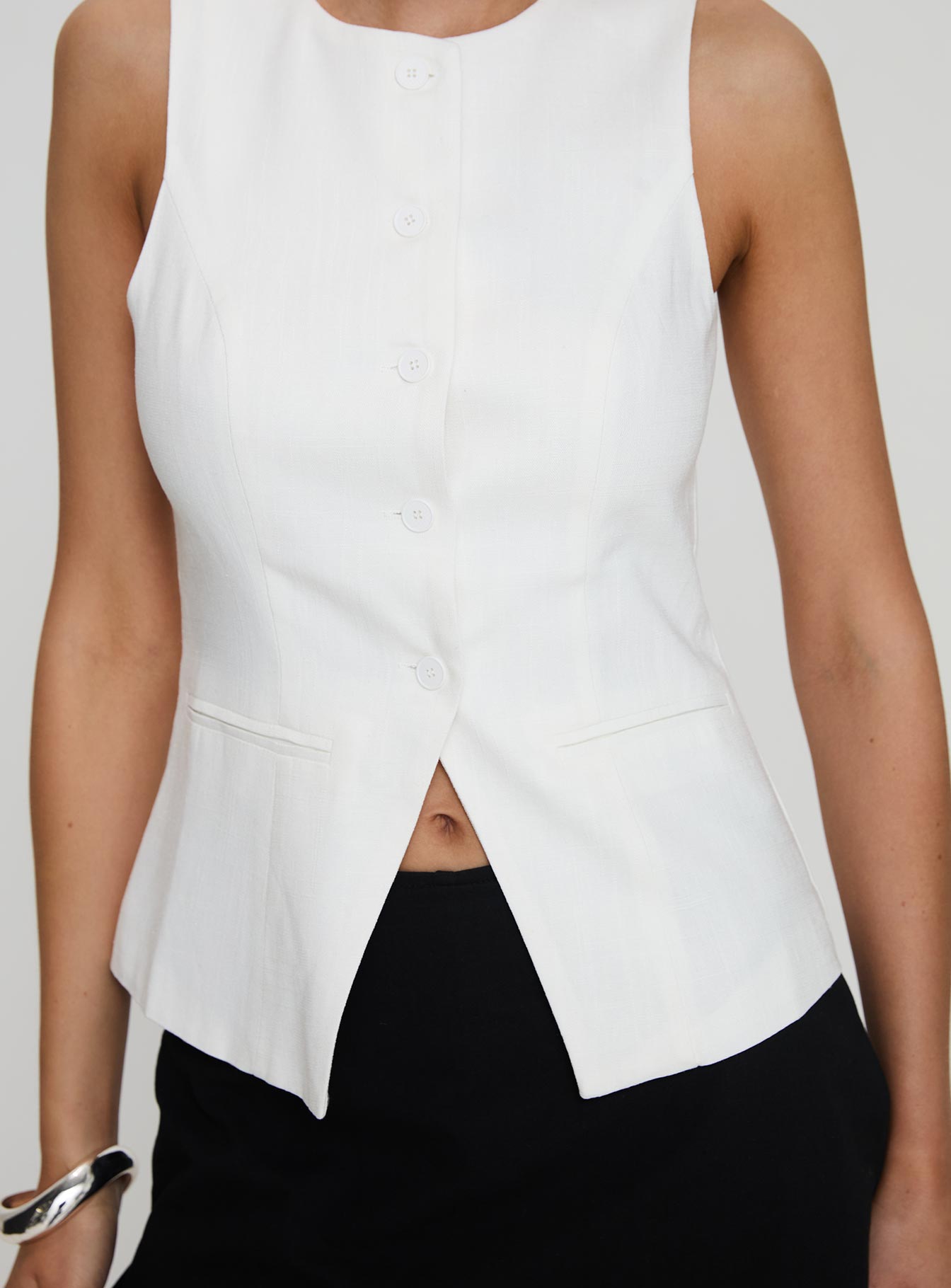 Theodosia Top White
