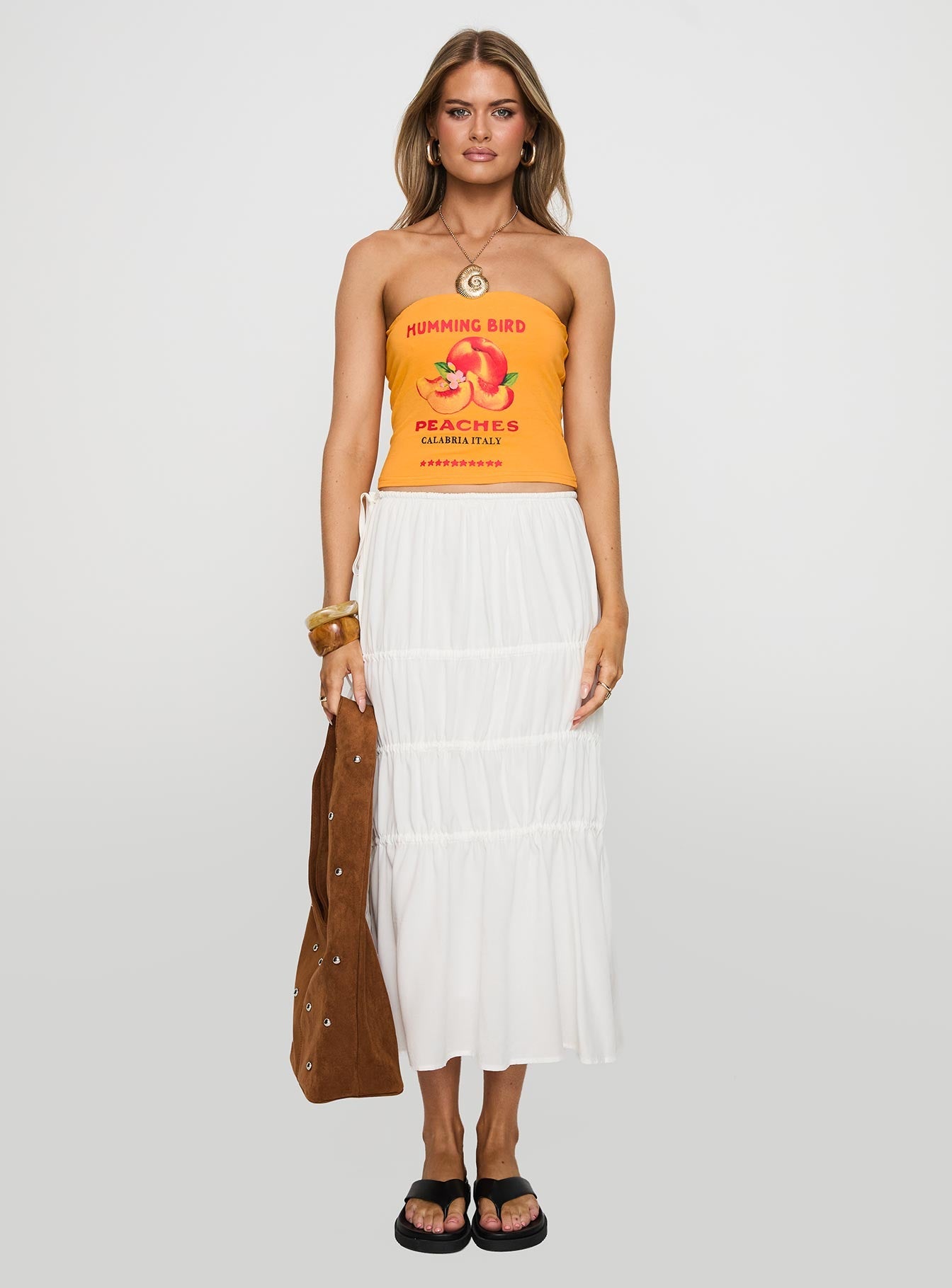 Peaches Tube Top Orange