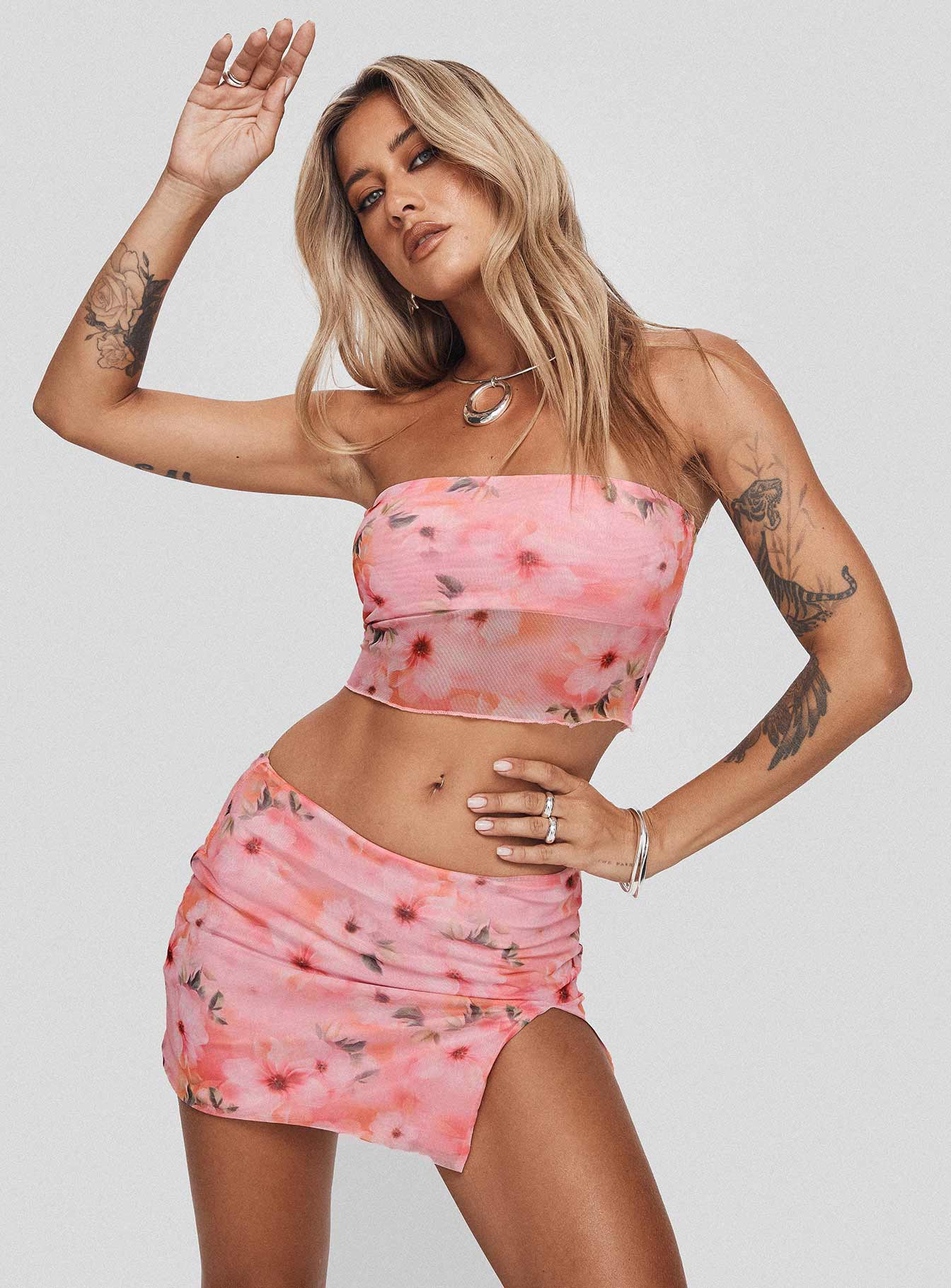 Corella Set Digital Pink Floral