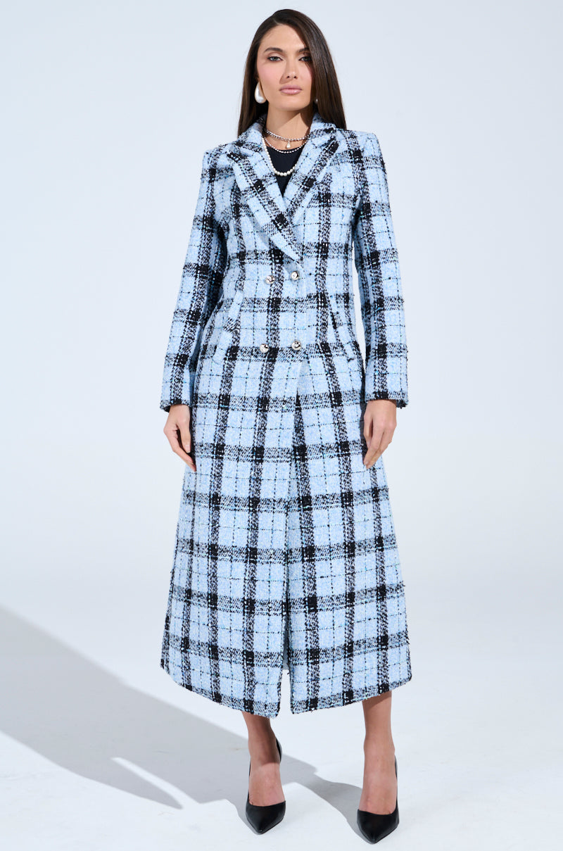 SMOOTH TRANSITION TWEED TRENCH