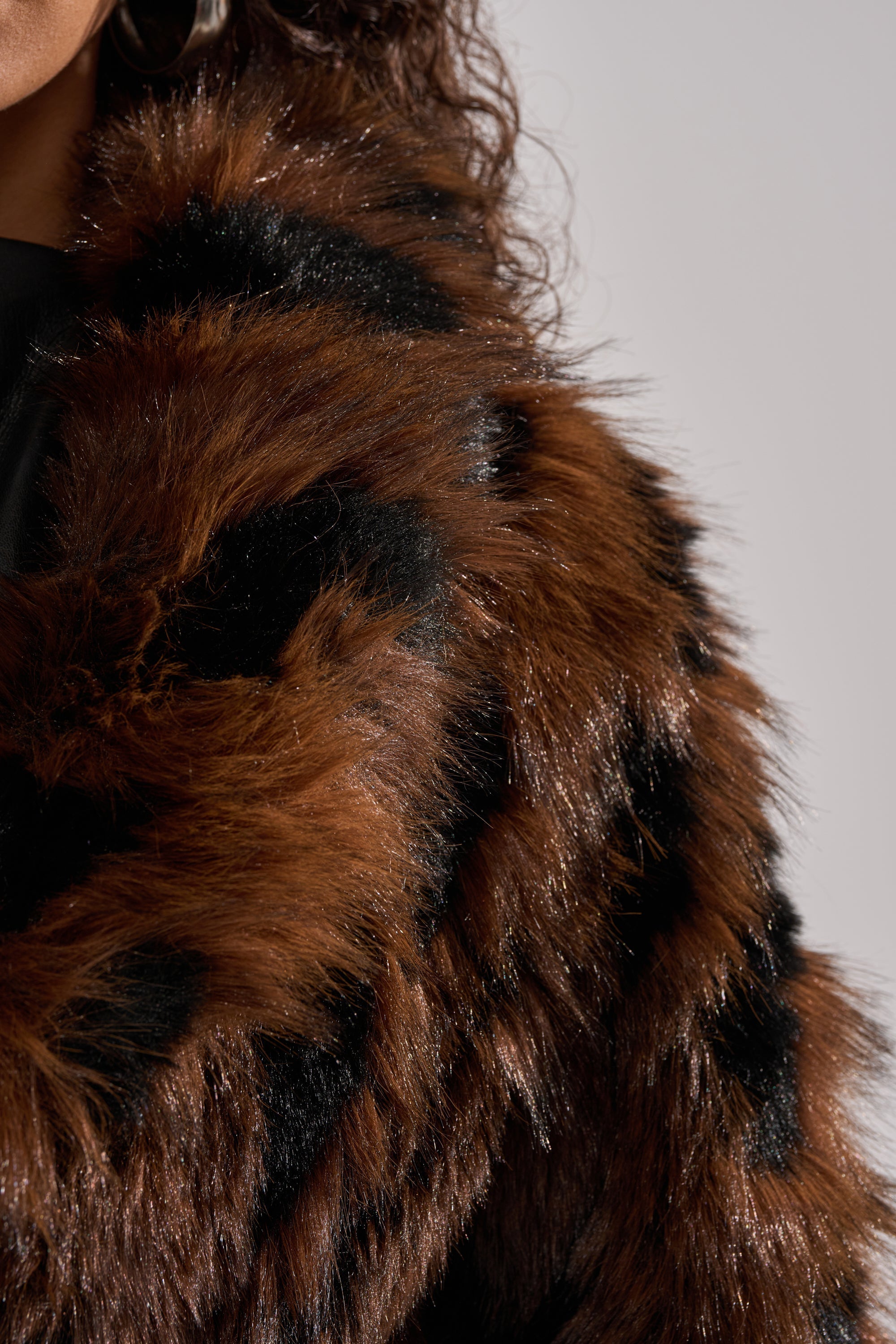 JUSTINE FAUX FUR COAT