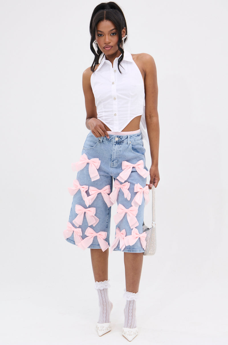 THINK AGAIN BUTTON DOWN TOP