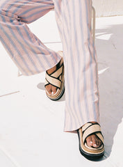 Odi Sandals Tan / Black