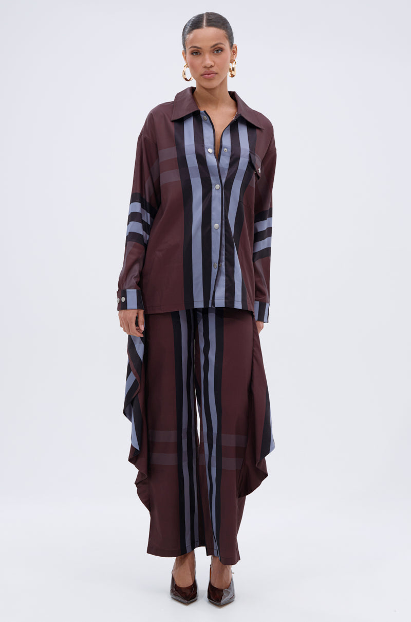 LUXURY LIFE PLAID BUTTON DOWN