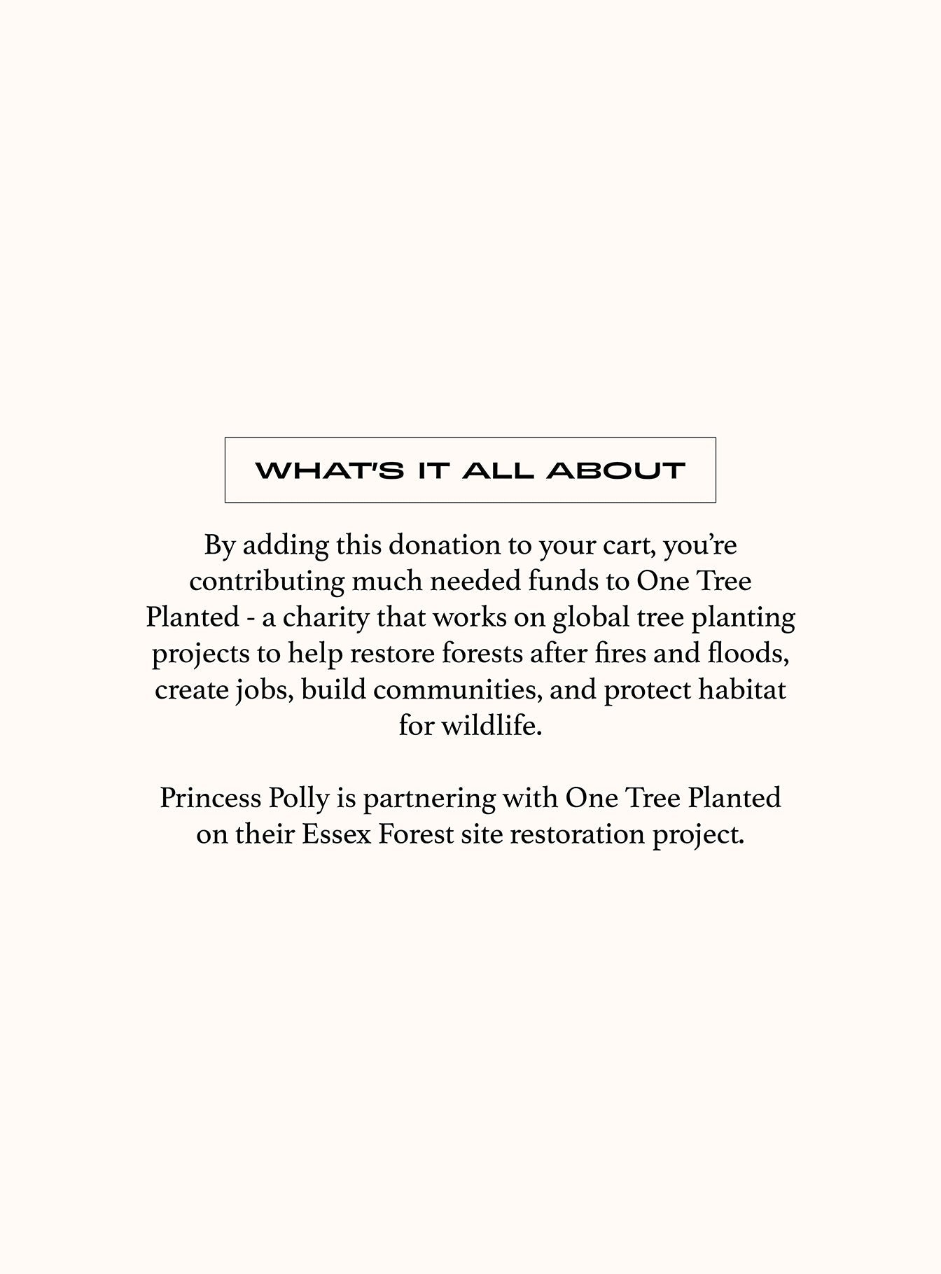 Donate ¬£1 to One Tree Planted