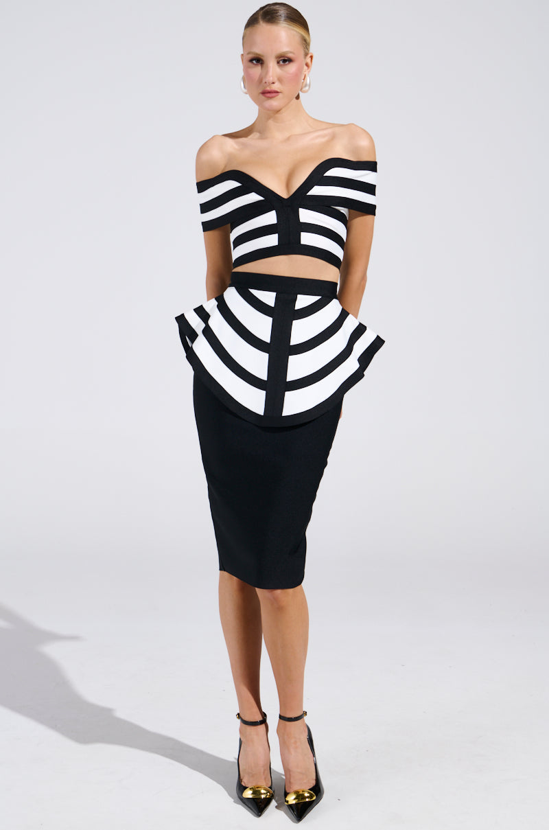 WAITING FOR YOU STRIPE BLOUSE