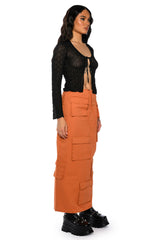 FIELD OF DREAMS CARGO MAXI SKIRT