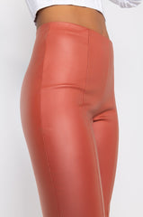 FULL OF SECRETS VEGAN LEATHER TROUSER