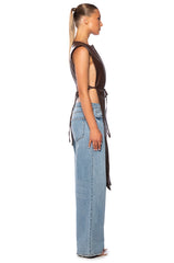 HENNY PU SPLIT VEST
