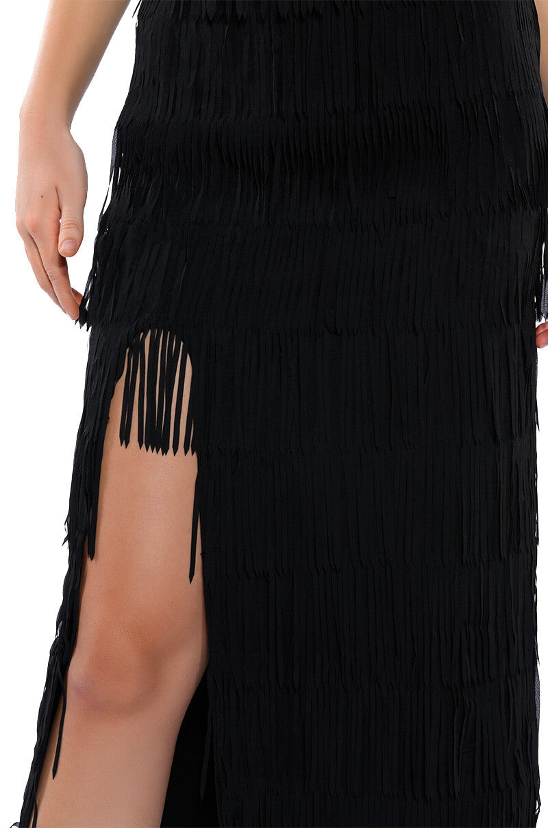 MONIQUE FRINGE MIDI SKIRT