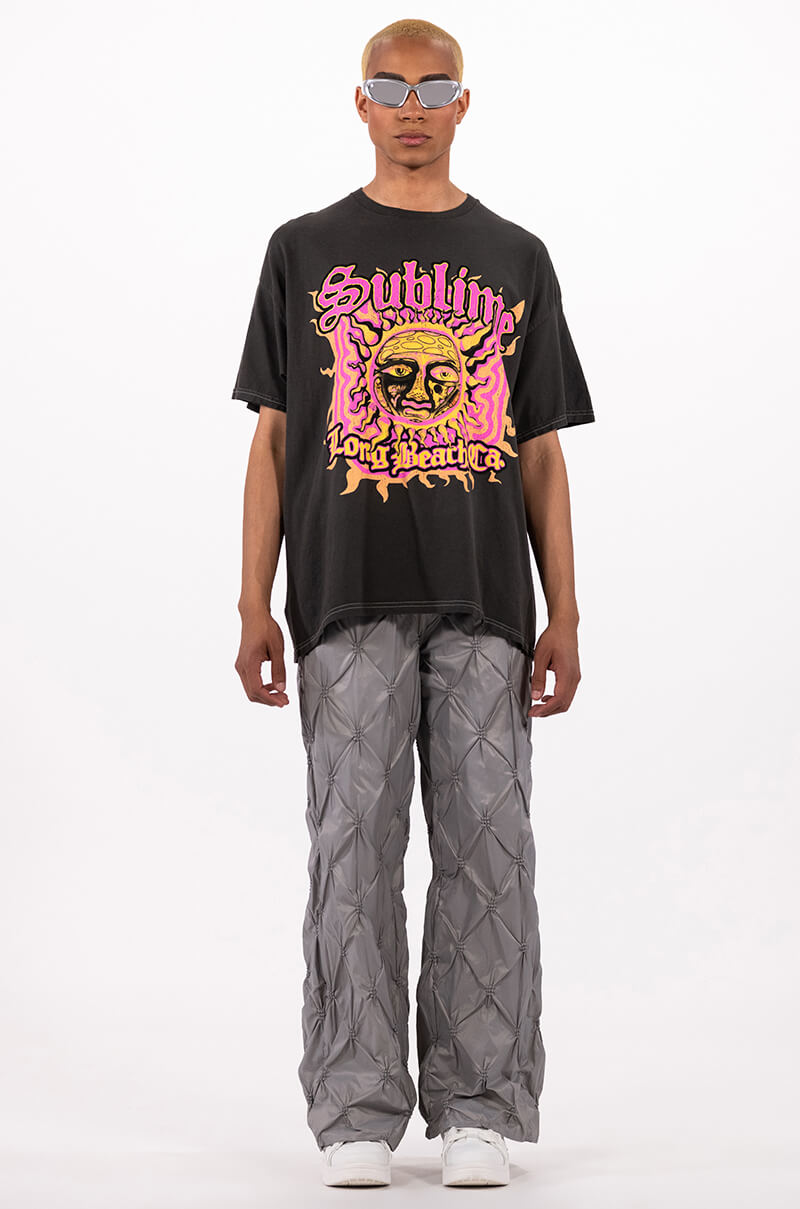 LUNA TEXTURED RELAXED FIT PANT