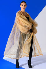 MORE IS MORE OVERSIZED SWISS DOT TRENCH