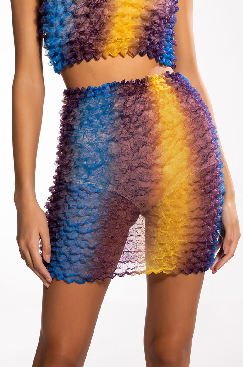 PALOMA TEXTURED MINI SKIRT