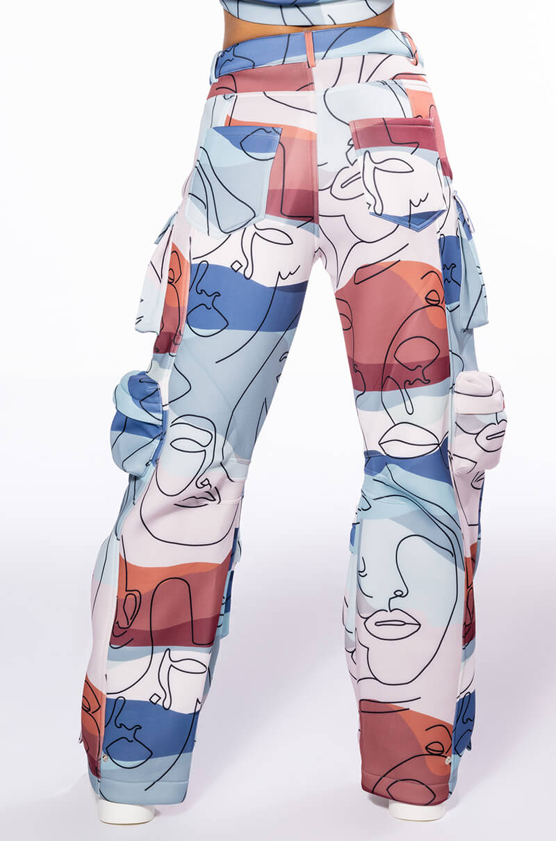 PRINTED CARGO JOGGERS