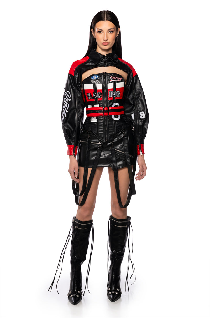 RACING PU CORSET